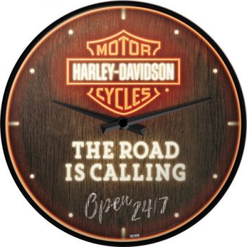 Nostalgic Art Wall Clock Harley Davidson The Road is Calling 30cm NA51202