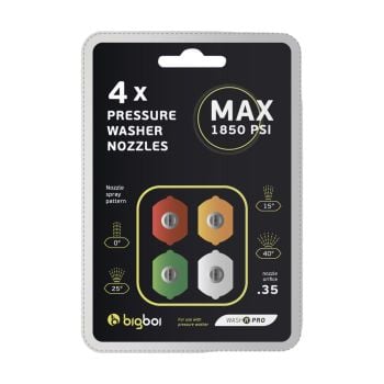 Bigboi NOZZLE4PCK Pressure Washer Nozzles Four Pack to suit WASHRPRO