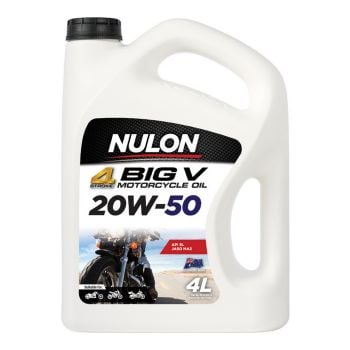 Nulon 4 Stroke Big V 20W-50 Motorcycle Oil 4L MC20W50-4