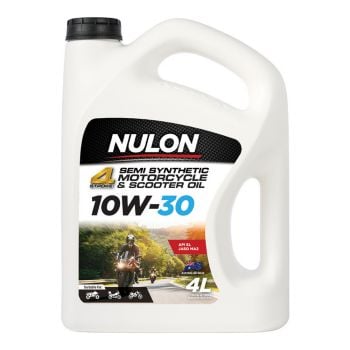 Nulon Semi Syn 10W-30 Scooter and Motorcycle Oil 4L SC10W30-4