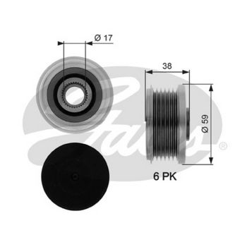 Gates OAP7077 Overriding Alternator Pulley