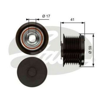 Gates OAP7078 Overriding Alternator Pulley