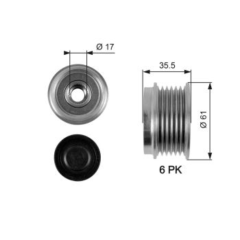 Gates OAP7100 Overriding Alternator Pulley