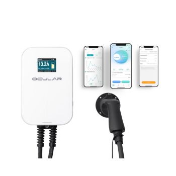 Ocular LTE Plus V3 7kW Single Phase EV Charger with 6m Type 2 Cable