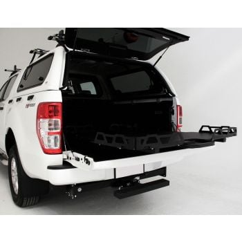 HSP 4x4 LoadSlide fits Ranger/Raptor PX Dual Cab fitted without Liner P3-1
