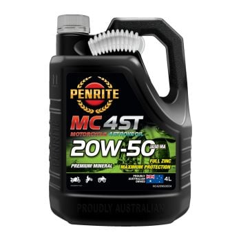 Penrite MC-4ST 20W50 Mineral 4-Stroke Engine Oil 4L MC420W50004