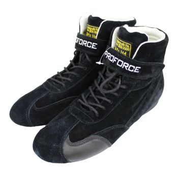 Proforce Driving Shoes SFI & FIA High-top Nomex Suede Outer Black Men's Size 9 Pair PFS-0235F-9-BK