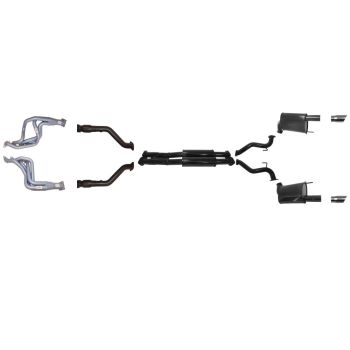 Pacemaker 2.5" Exhaust with Headers with Twin Cats fits Mustang Convertible 5L 15-17 PP4178-04