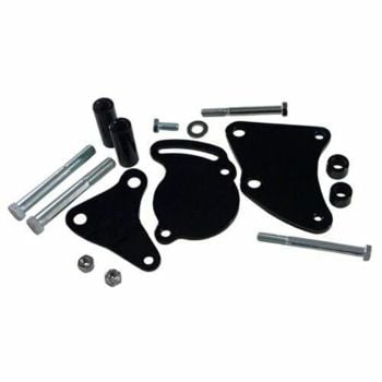 Proflow Power Steering Steel Bracket Kit Fits Saginaw Type II Pump SB Chev Short Water Pump Black PFE-R3727BK