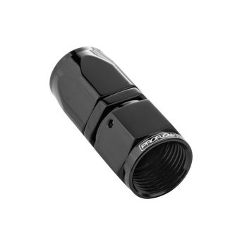 Proflow 100 Series Hose End Straight -04AN Black PFE101-04BK