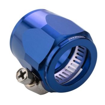 Proflow Hex Hose Finisher Clamp 24.8mm ID Blue PFE150-12B