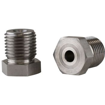 Proflow Brake Hard Line Tube Nut 9/16"-18 for 3/16" Pipe 2 Pack Stainless Steel PFE362-18SS