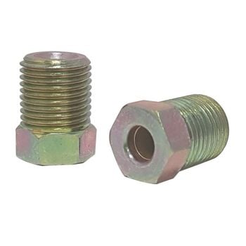 Proflow Brake Hard Line Tube Nut 7/16 x 24 Qty 2 for 3/16 pipe PFE367