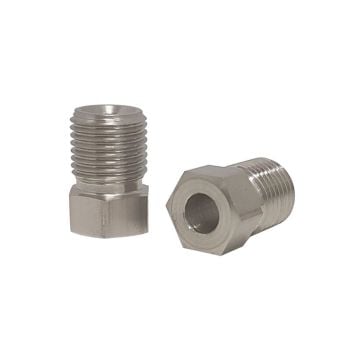 Proflow Stainless Brake Hard Line Tube Nut 10mm x 1.00mm Qty 2 for 3/16 pipe PFE368
