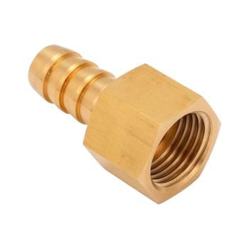 Proflow Metric-to-Barb Female-Male Adapter M16x1.5 To 3/8'' Brass PFE711-M16-SP