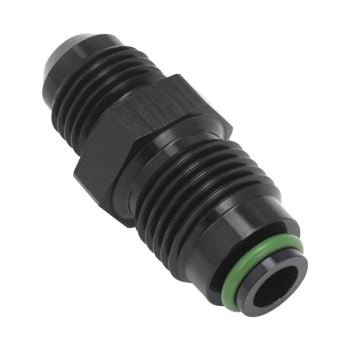 Proflow Bump Tube-to-Metric Adapter M16x1.50 to -06AN Black suits Astra Power Steering Rack PFE741-06-01BK