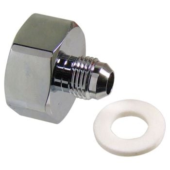 Proflow Nitrous Bottle Nut 1" Female to -06AN Male Black PFE759-06