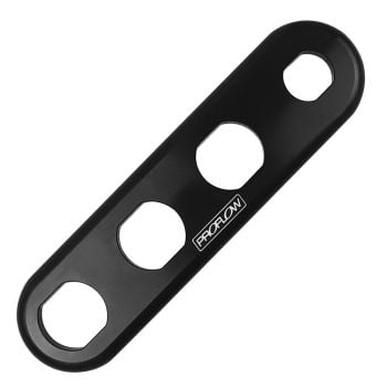 Proflow UltraCool AC Bulkhead Plate Only 4 Hole Inline Black PFEACWP107BK