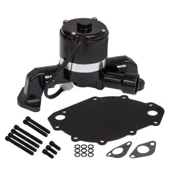 Proflow Water Pump Electric Aluminium Black 132 LPM/35 GPM at 12 Volts BB For Ford 429-460 Each PFEBEW5504