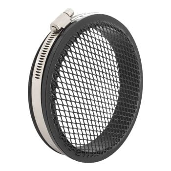 Proflow Turbo Guard Protector Screen Moulded Rubber w/Stainless Steel Black Mesh 3.0" ID PFEBM300