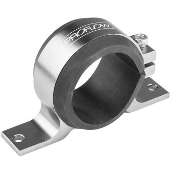 Proflow Fuel Pump Single Mount Bosch 044 Style Bracket Silver PFEBOSBKSIL