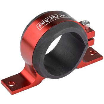 Proflow Fuel Pump Single Mount Bosch 044 Style Bracket Red PFEBOSBKTRD