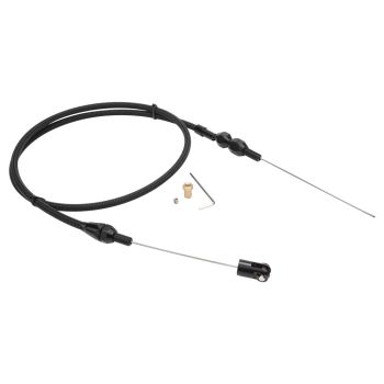 Proflow Throttle Cable For Holden Commodore LS Black Braided Stainless Wire 48 in. Length PFECSS-LS48-BK