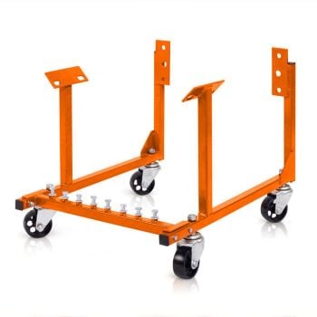 Proflow Engine Dolly Steel Orange Powder Coat Wheels Included For Chevrolet V8 LT1 Engine's Each PFEENG1