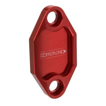Proflow Fuel Pump Block-Off Plate Aluminium Red Anodised For Holden 253 308 Each PFEFB-100R