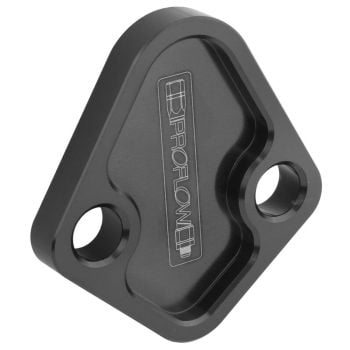 Proflow Fuel Pump Block-Off Plate Aluminium Black Anodised BB Chev For Ford Windsor Each PFEFB-101BK