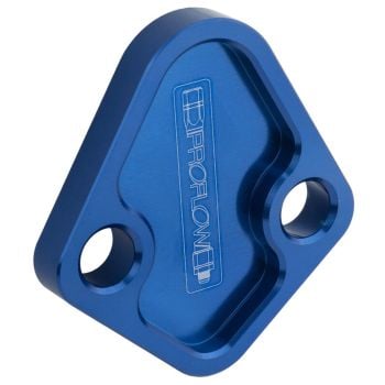 Proflow Fuel Pump Block-Off Plate Aluminium Blue Anodised BB Chev For Ford Windsor Each PFEFB-101BL