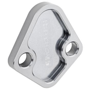 Proflow Fuel Pump Block-Off Plate Aluminium Silver Anodised BB Chev For Ford Windsor Each PFEFB-101S
