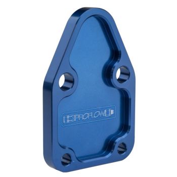 Proflow Fuel Pump Block-Off Plate Aluminium Blue Anodised Small Block For Chevrolet For Chrysler Each PFEFB-102BL