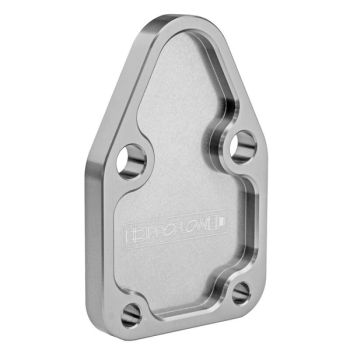 Proflow Fuel Pump Block-Off Plate Aluminium Silver Anodised SB For Chevrolet For Chrysler Each PFEFB-102S