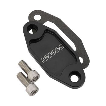 Proflow Fuel Pump Block-Off Plate Aluminium Black Anodised For Ford 302-351C Each PFEFB-104BK