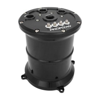Proflow Surge Tank Kit Triple 39mm Fuel Pumps EFI 2.5L Billet Aluminium Black Anodised PFEFCA020