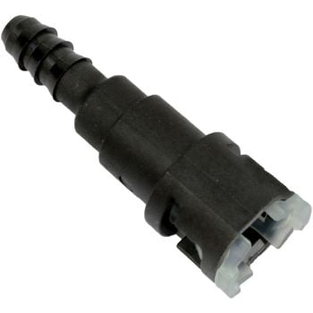 Proflow Fuel Line Connectors Nylon 5/16in. Female QR Straight To 5/16in. (8mm) Barb Each PFEFLQR080