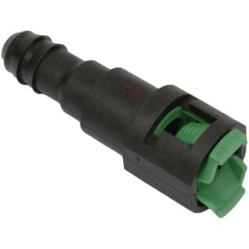 Proflow Fuel Line Connectors Nylon 5/16in. Female QR Straight To 3/8in. (10mm) Barb Each PFEFLQR084
