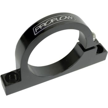 Proflow Fuel Filter Brackets Single 50 mm hole Aluminium Black Anodised PFEFS300-1BK