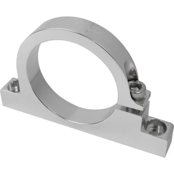 Proflow Fuel Filter Brackets Single 61mm hole Aluminium Silver Anodised PFEFS300-2