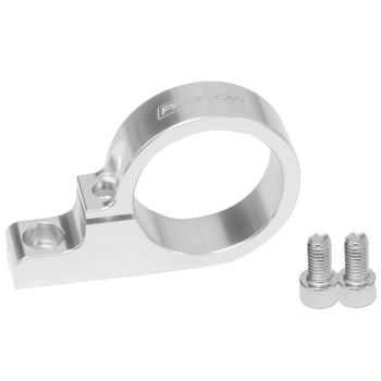 Proflow Fuel Filter Brackets Single 31mm hole Aluminium Silver Anodised PFEFS300-4