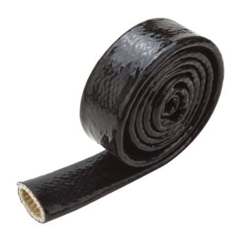 Proflow Heat Protection Heat Sleeve Silicone 480 Degrees Celsius Slip-on Black 4 ft Length 8mm ID PFEHS-4108