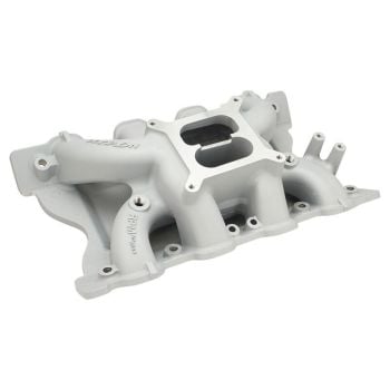 Proflow Intake Manifold Dual Plane Square Bore Silver suits Cleveland 302/351 PFEM7564