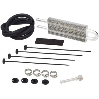 Proflow Cooler Oil Power Steering Tube and Fin 2-row Aluminium Natural 3/8 in. Hose Barb Inlet/Outlet 2.5 x 9 x 0.75 in. PFEPC109