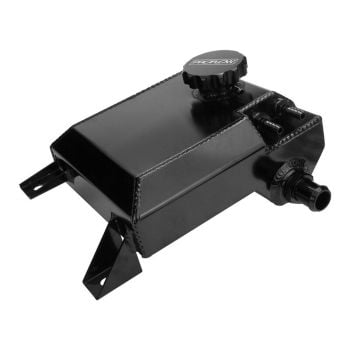 Proflow Coolant Overflow Expansion Tank Recirculating For Ford Falcon Barra XR6 BA/BF/FG Fabricated Aluminium Black Anodised PFEROBABK