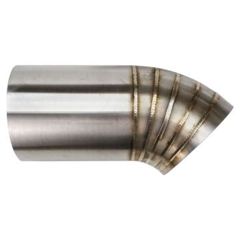 Proflow Stainless Pie Cut Dump Pipe 36 Degree 3" PFESS-PCDUMP300-36