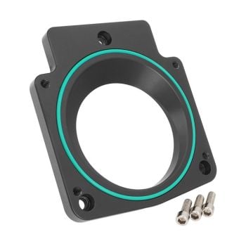Proflow Throttle Body Adapter 92mm Bore For Holden Commodore LS 3-Bolt Intake to 4-Bolt Throttle Body Black Billet PFETBLSADP1