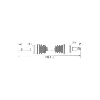 Protex CV Drive Shaft Ford / Mazda