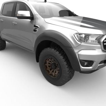 EGR Fender Flares Front Pair fits Ford Ranger PX2 15-18 Ultra Matte Black PXMK2-FRNT-UNP