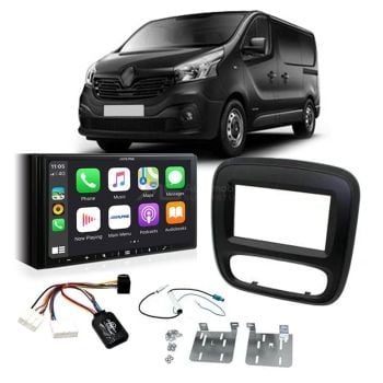 Renault Trafic 2014- X82 Apple CarPlay Android Auto Head Unit Upgrade Kit